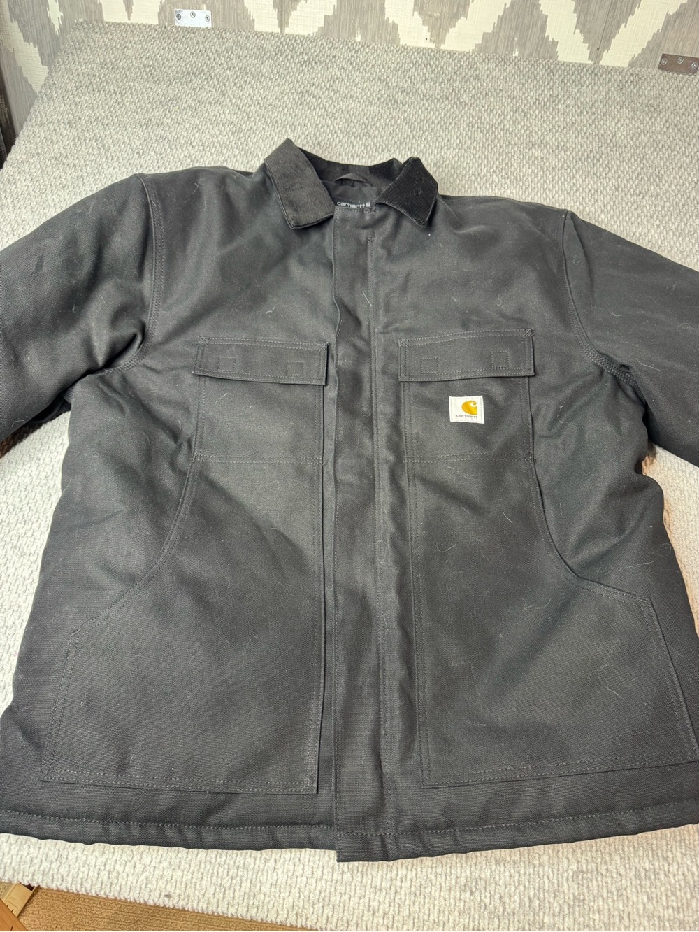 Carhartt Men’s Black Work Jacket XL